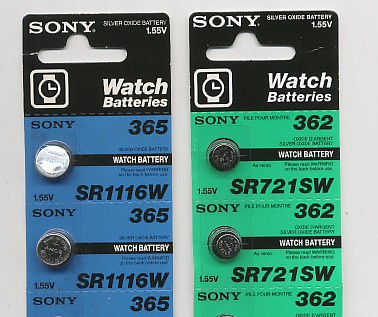 Importador de Pilas 365 -  362 Sony Distribuidor de pilas, relojes, baterias