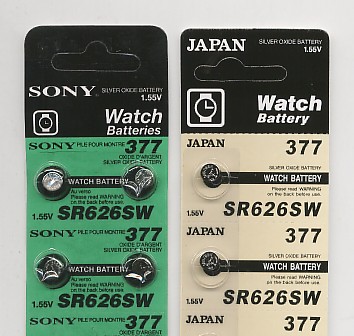 Importador de Pilas 377 Sony Distribuidor de pilas, relojes, baterias