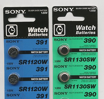 Importador de Pilas 391 -  390 Sony Distribuidor de pilas, relojes, baterias
