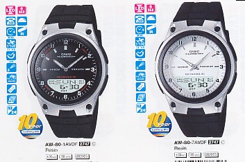 CASIO AW80 Distribuidor de pilas, relojes, baterias