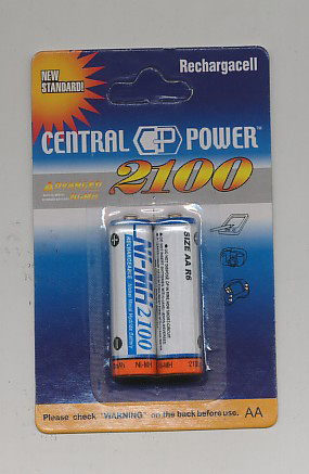 Importador de Pilas CP2100 Central Power Distribuidor de pilas, relojes, baterias