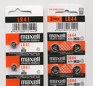 Importador de Pilas LR41 -  LR44 Maxell Distribuidor de pilas, relojes, baterias