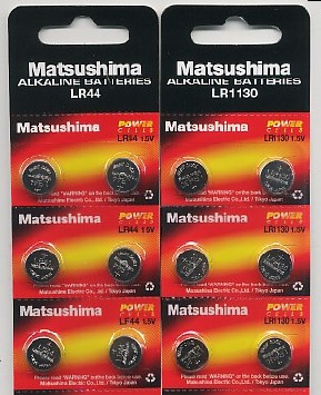 Importador de Pilas LR44 - LR1130 Matsushima Distribuidor de pilas, relojes, baterias
