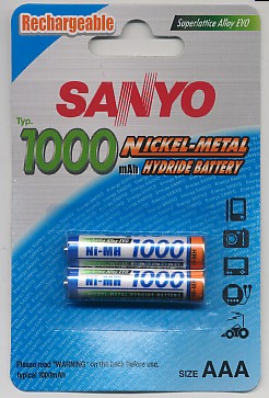 Importador de Pilas 1000 Sanyo Distribuidor de pilas, relojes, baterias