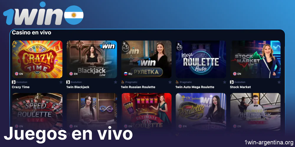 Partidos en vivo disponibles en 1win Argentina