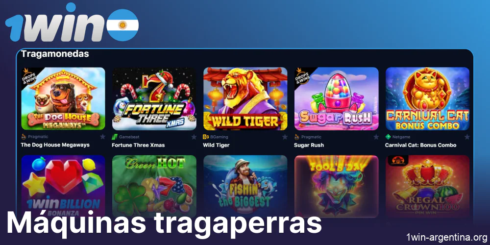 Tragaperras disponibles en 1win Argentina