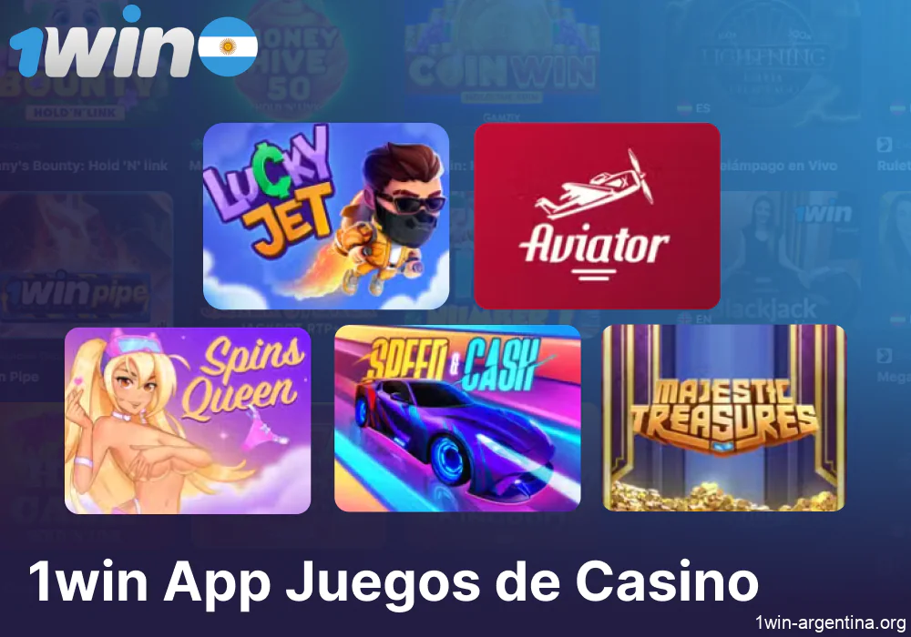 Juegos de casino disponibles en 1win Argentina