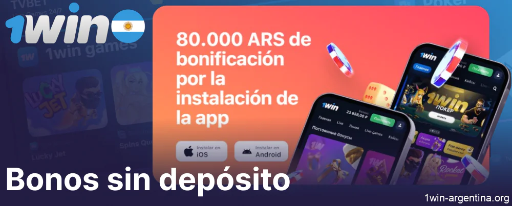 Bonos sin depósito en la aplicación móvil de 1win Argentina