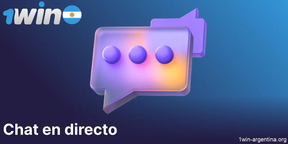 Póngase en contacto con 1win Argentina a través del chat en vivo