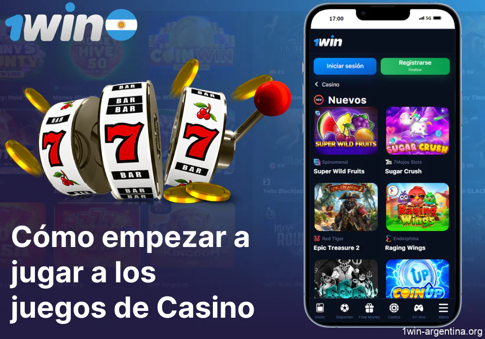 Instrucción sobre cómo empezar a jugar a juegos de casino en 1win